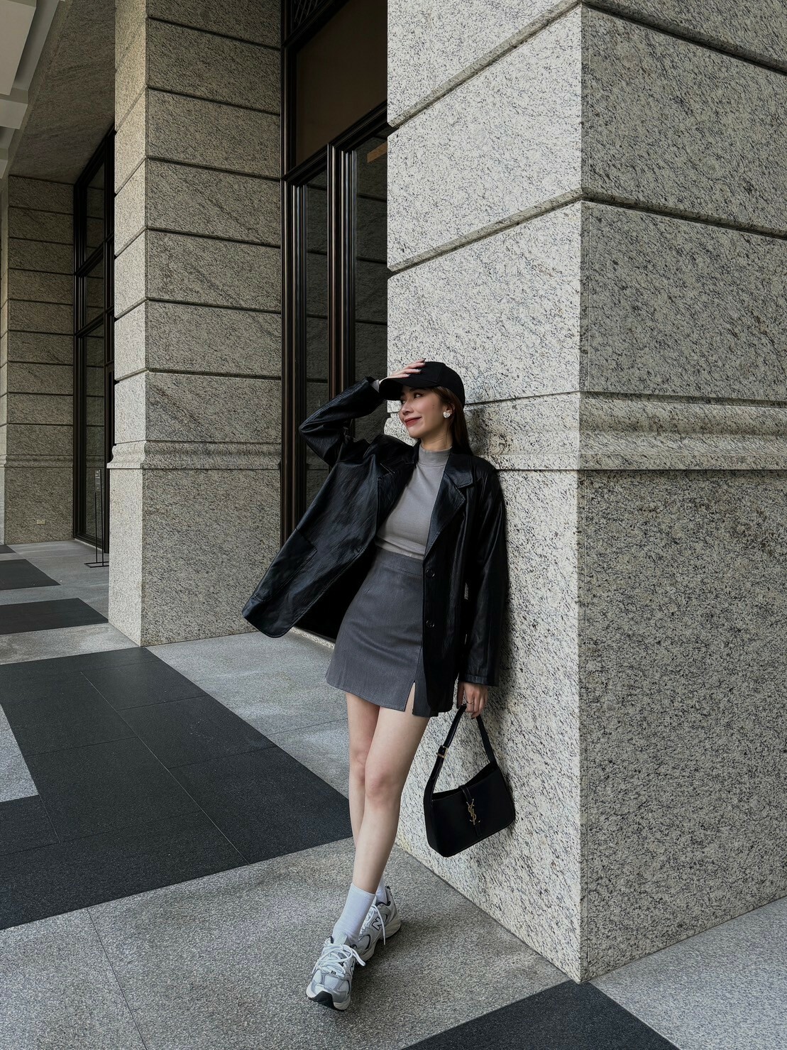 防走光!下開衩西裝褲裙