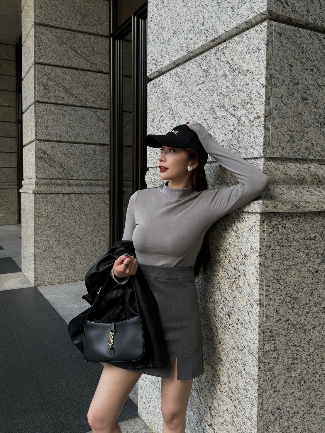 防走光!下開衩西裝褲裙