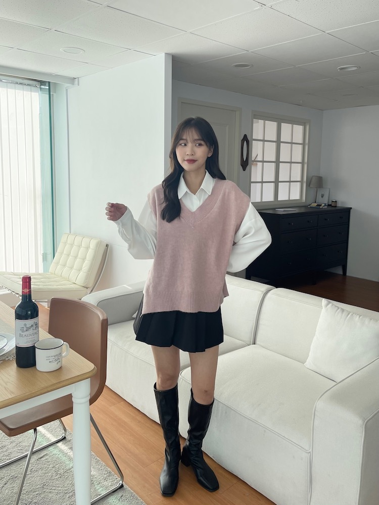 經典熱賣V領針織背心