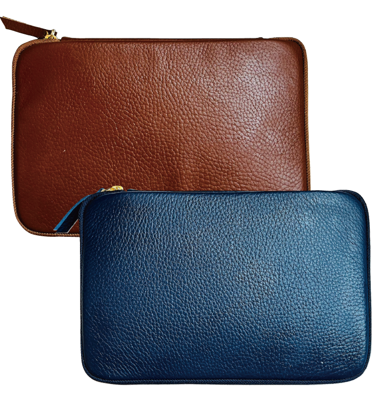 Kyokuhaku 10入筆袋-荔枝紋鉻革牛皮