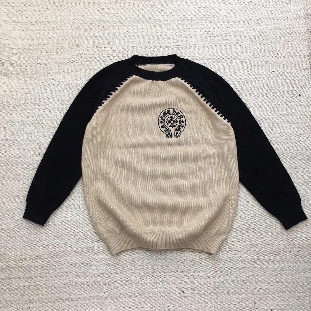 CH克羅心刺繡毛衣