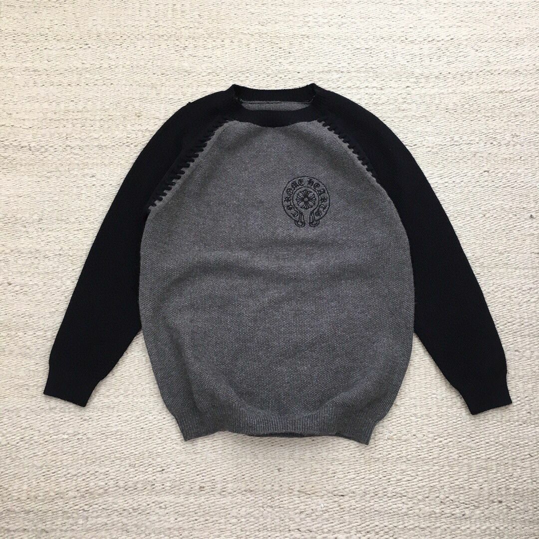 CH克羅心刺繡毛衣