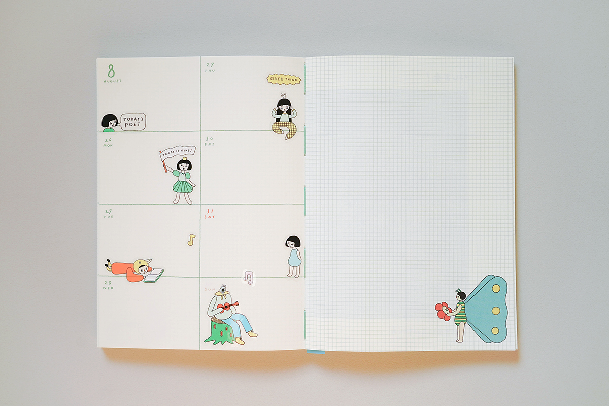 少女日記 透明貼紙 |包大山