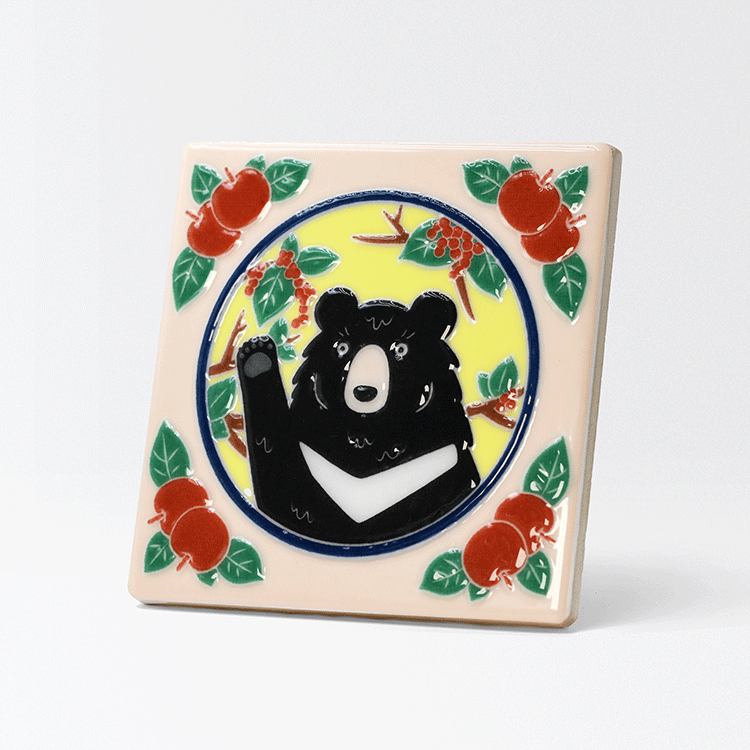 臺灣花磚｜臺灣黑熊