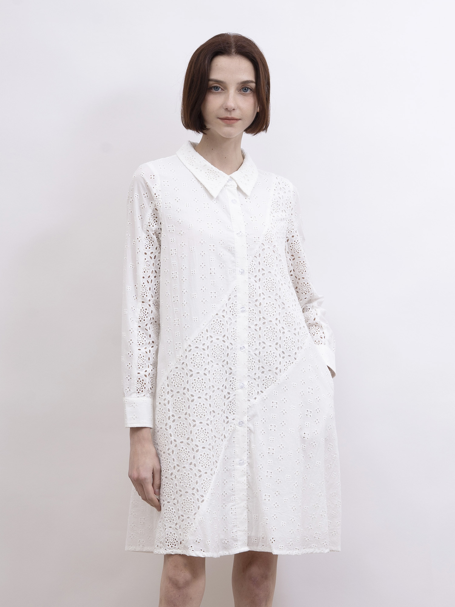 mi-tu 通花恤衫連身裙