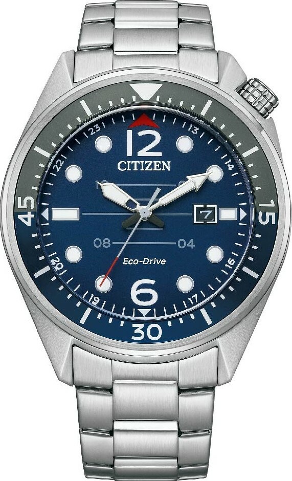 萬年鐘錶 - Citizen 星辰錶 潮男時尚藍色面盤光動能男錶 AW1716-83L  錶徑44MM