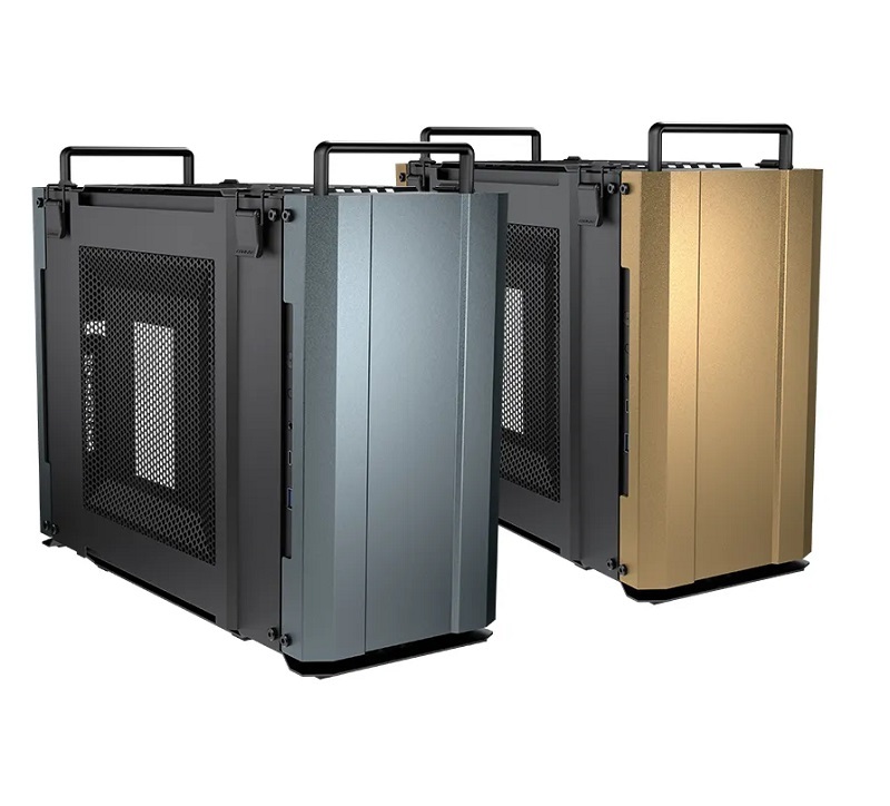 米特3C數位–COUGAR 美洲獅 DUST 2 Mini ITX 機箱 電腦機殼 沙漠黃/鐵灰色