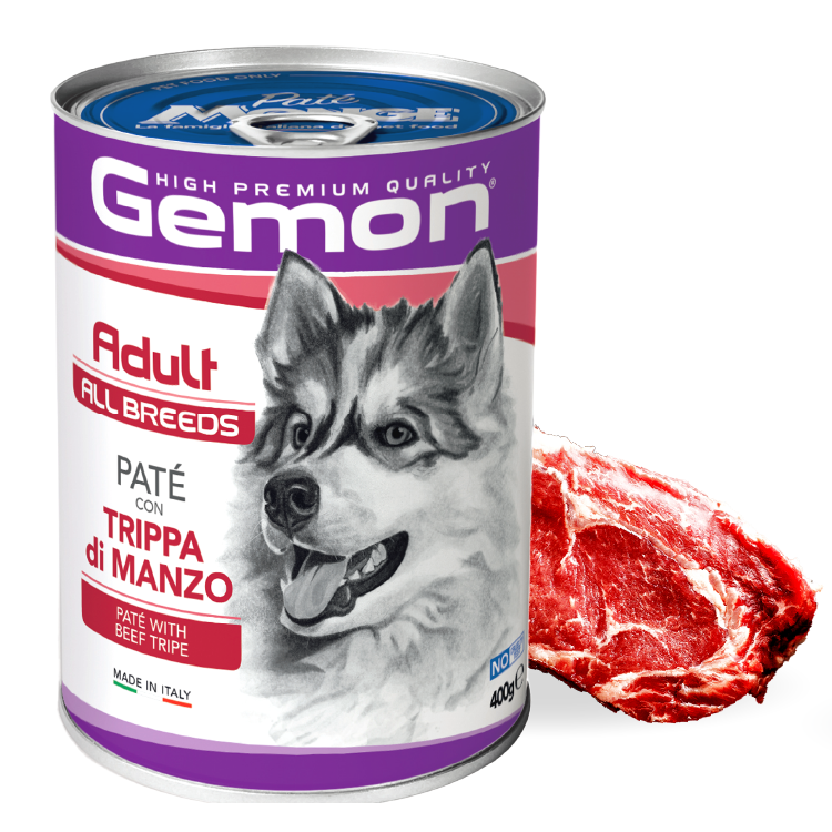 Gemon丨意式鮮嫩牛肉 全犬主食罐 400g (GEM-7804)-New