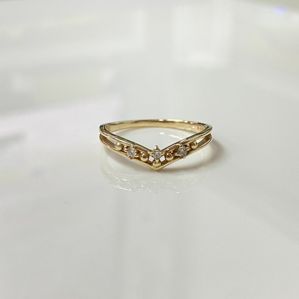【me.luxe】K10雙層5分鑽石戒