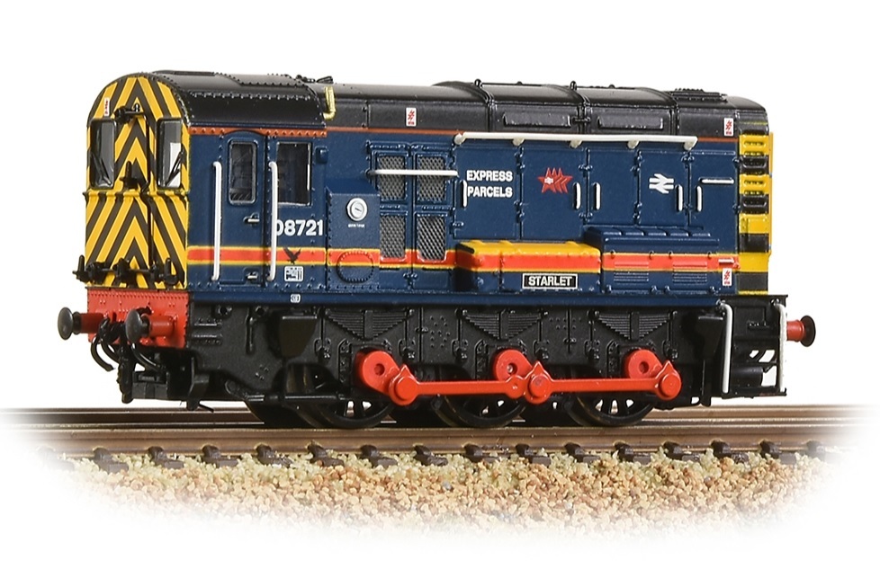 Graham Farish 371-004BSF N scale Class 08 08721 'Starlet' BR Red Star Express Parcels
