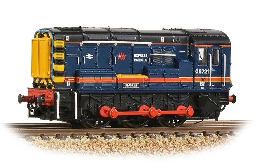 Graham Farish 371-004BSF N scale Class 08 08721 'Starlet' BR Red Star Express Parcels