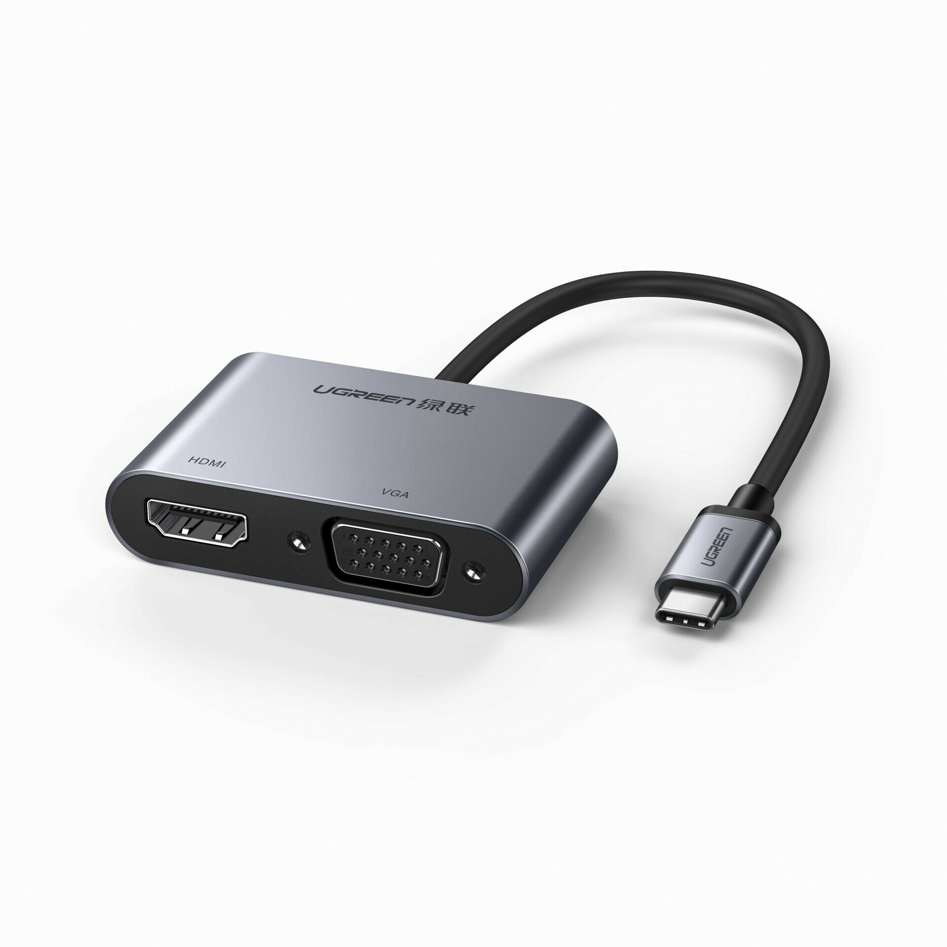 UGREEN - 50738 Type-C轉HDMI+VGA兩用轉換器