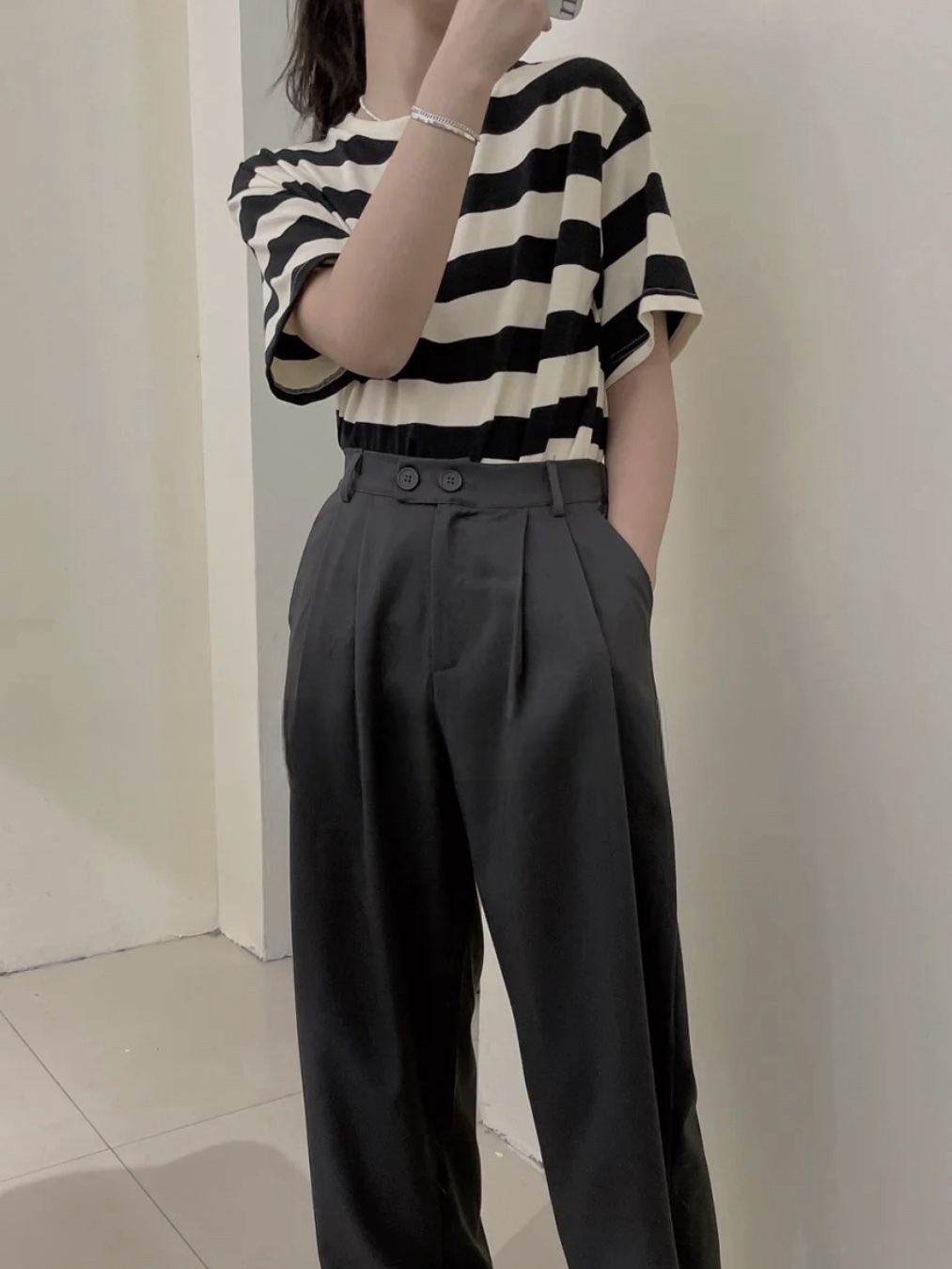 United Athle UA 5625-01 Tee 5.6oz 條紋短袖