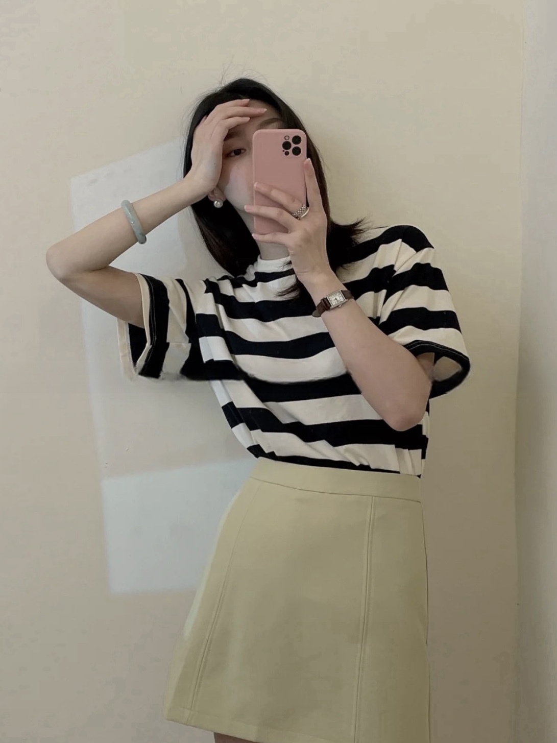 United Athle UA 5625-01 Tee 5.6oz 條紋短袖