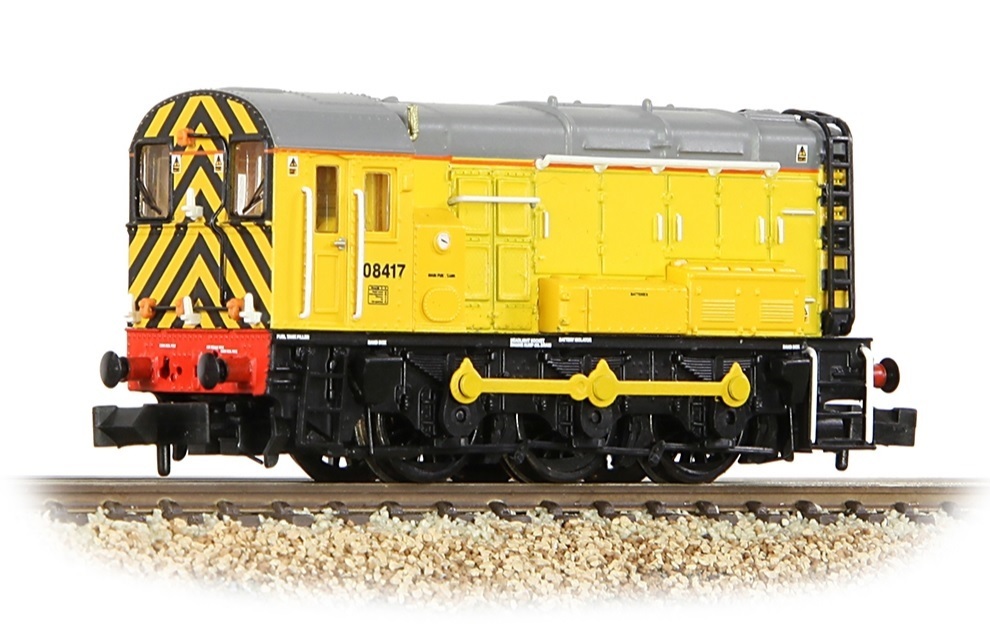 Graham Farish 371-011SF N scale Class 08 08417 Network Rail Yellow