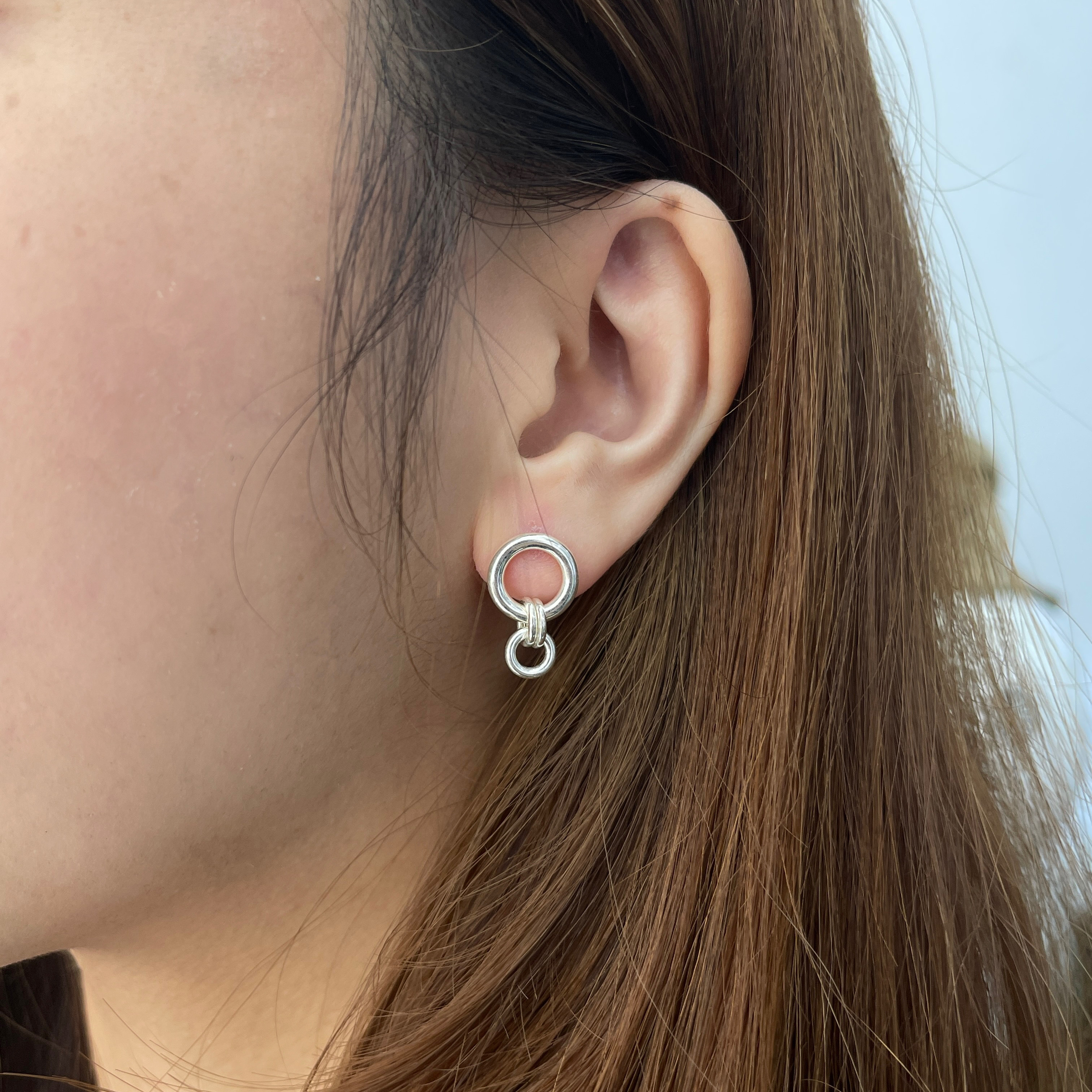 Canis Silver Earrings