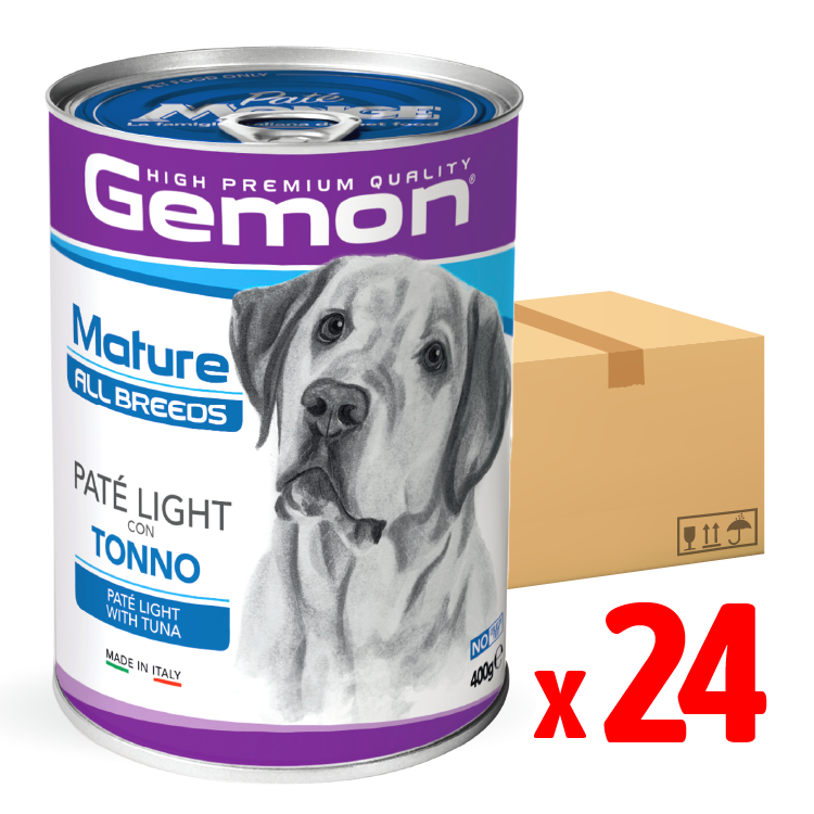 【原箱優惠】Gemon| 低脂吞拿魚 全犬主食罐 400g(GEM-7842-24)-New