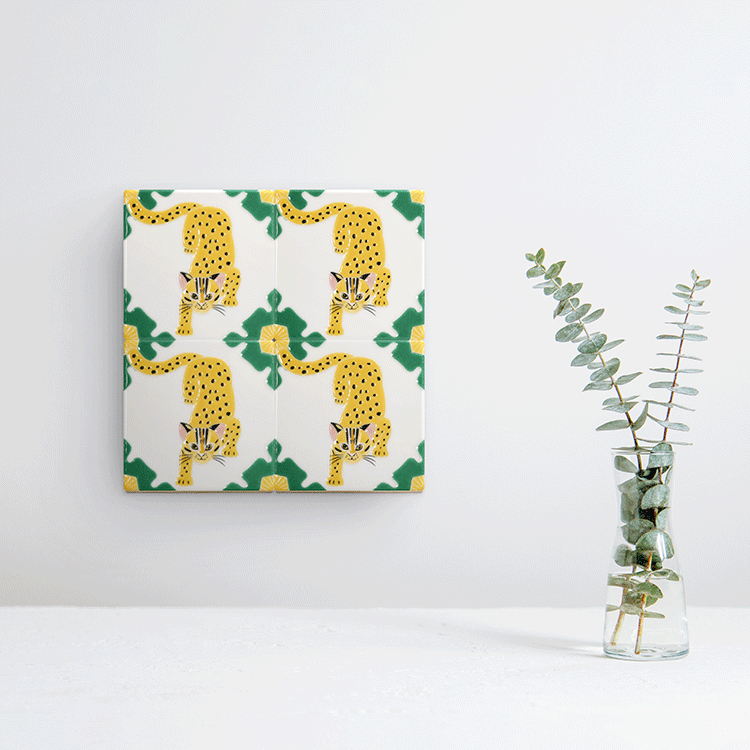 臺灣花磚｜臺灣石虎