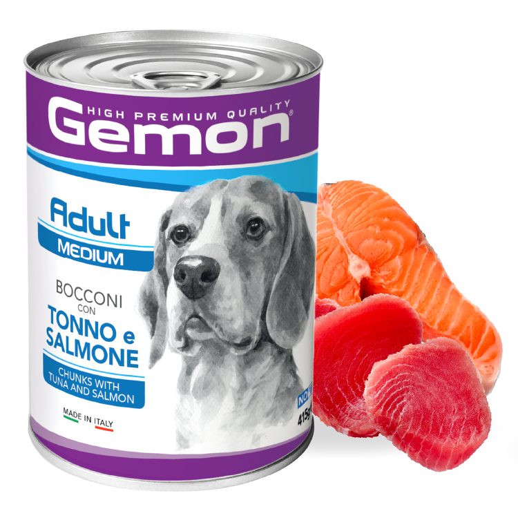 Gemon| 深海吞拿三文魚 全犬主食罐 415g  (GEM-7880)-New