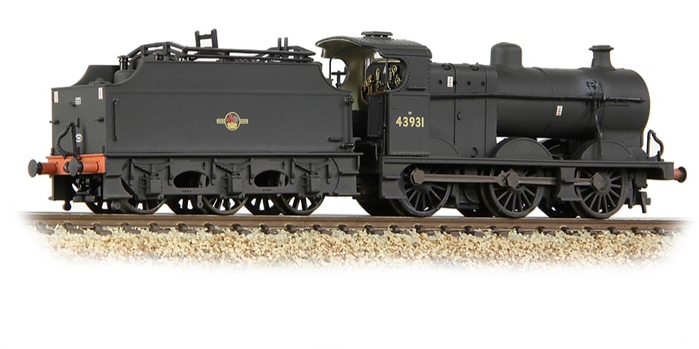 Graham Farish 372-065SF N scale MR 3835 4F with Fowler Tender 43931 BR Black (Late Crest) [W]