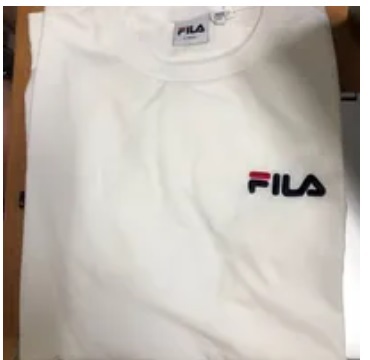 [S] FILA **BASIC LINEAR SHORT SLEEVE T-SHIRT,OFF WHITE, FS2RSF2101X-OWH (SFL243)