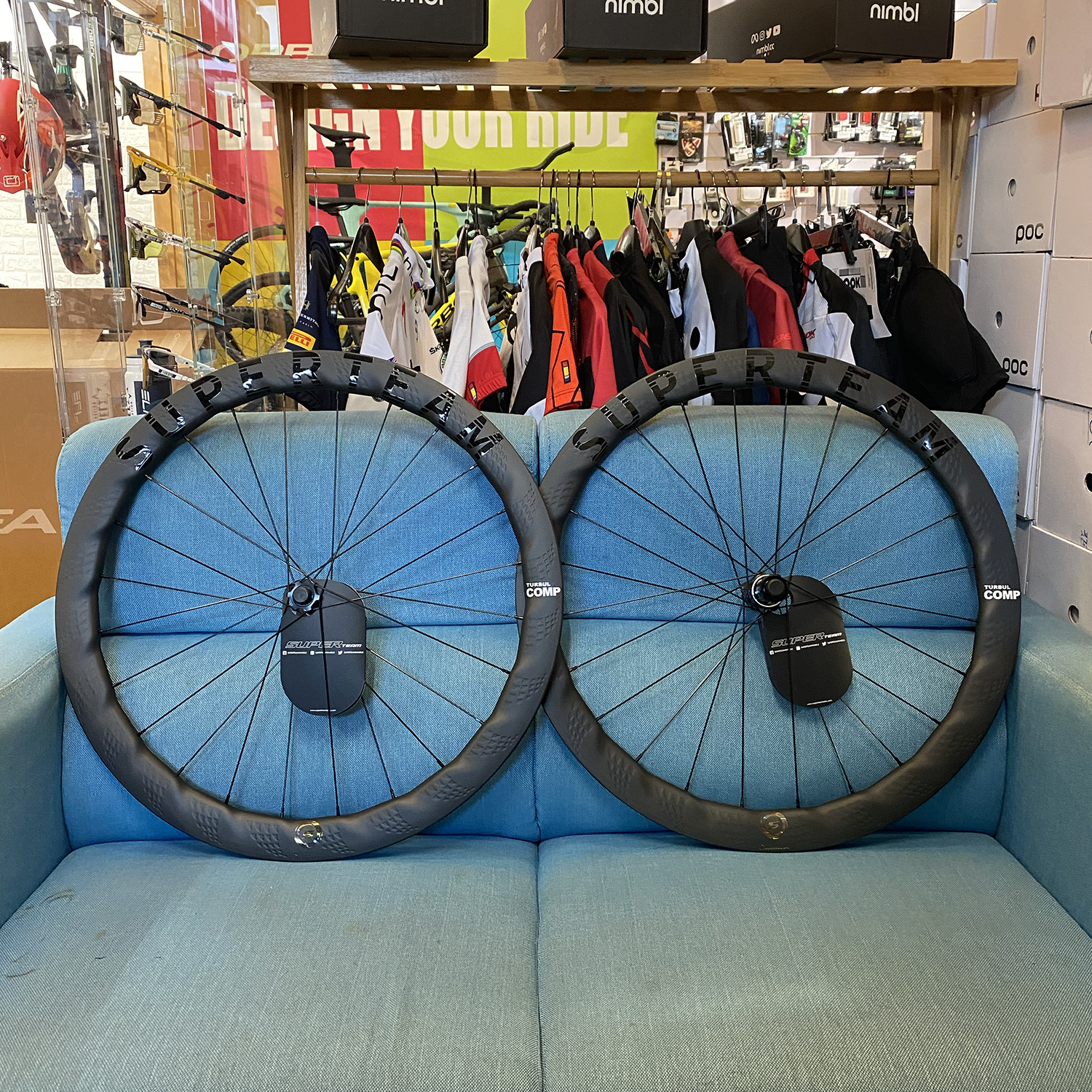 SuperTeam Turbul Comp 50 Ceramic 碟煞公路車輪組 Tubeless Ready