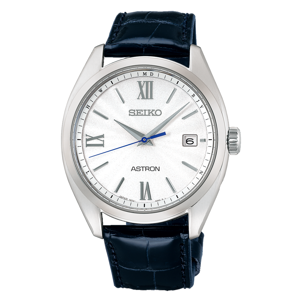 SEIKO ASTRON SOLAR RADIO WAVE SBXY035 Watch 鈦白色錶盤鈦 太陽能 男士手錶