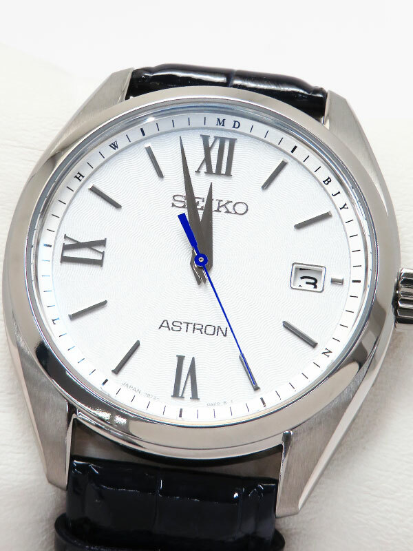 SEIKO ASTRON SOLAR RADIO WAVE SBXY035 Watch 鈦白色錶盤鈦 太陽能 男士手錶