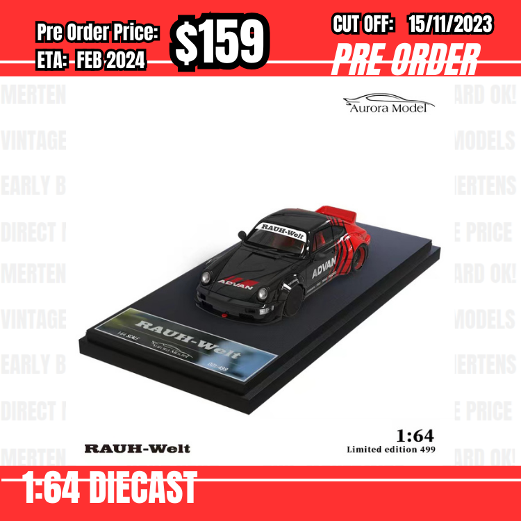 PO-$159 * Time Micro* 1:64 RWB 964 Duck Wing Advan [OD10/11]