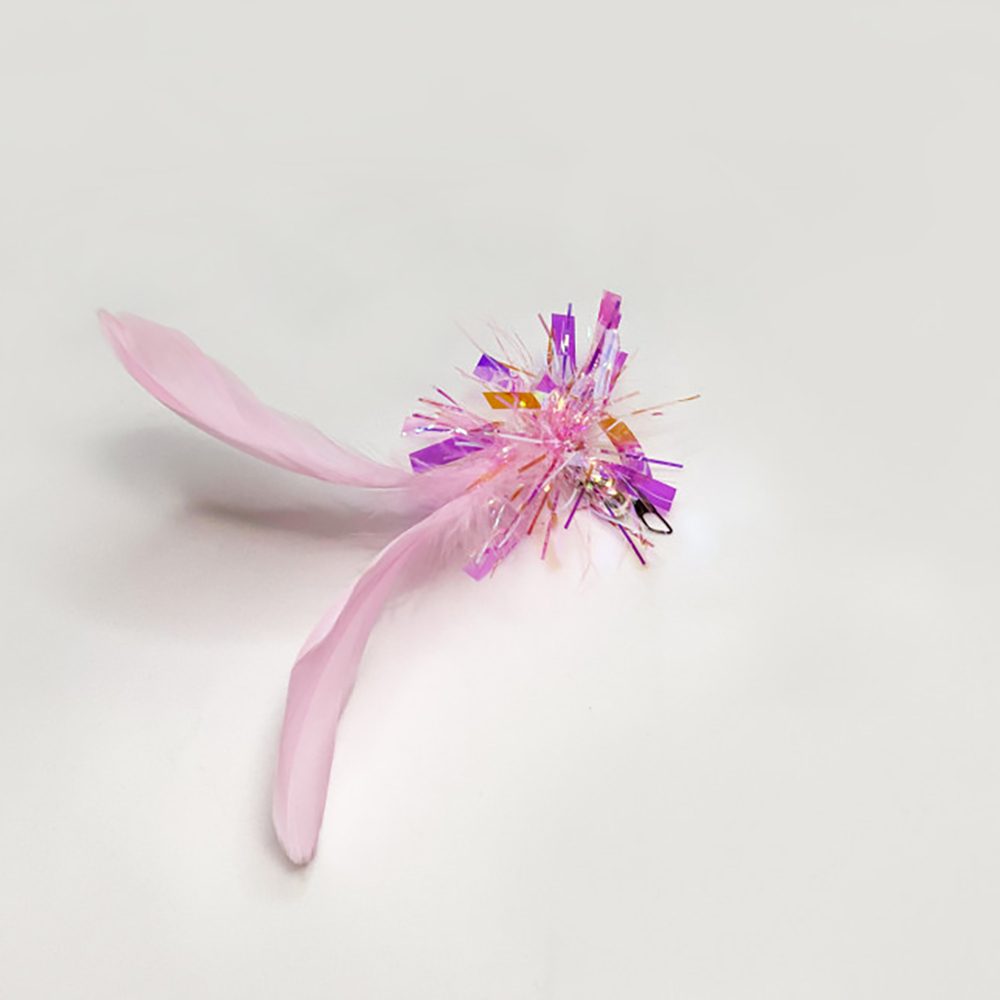 逗貓替換頭｜ 彩色羽毛（三色）