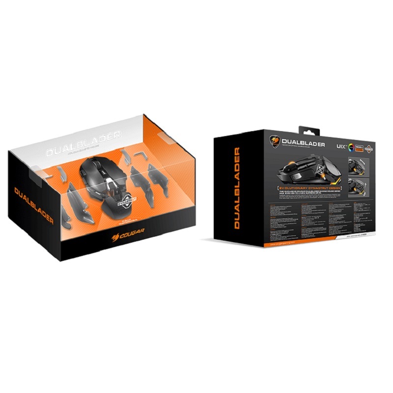 米特3C數位–COUGAR 美洲獅 800M DUALBLADER 旗艦級模組化 12個可編程按鈕 有線電競滑鼠