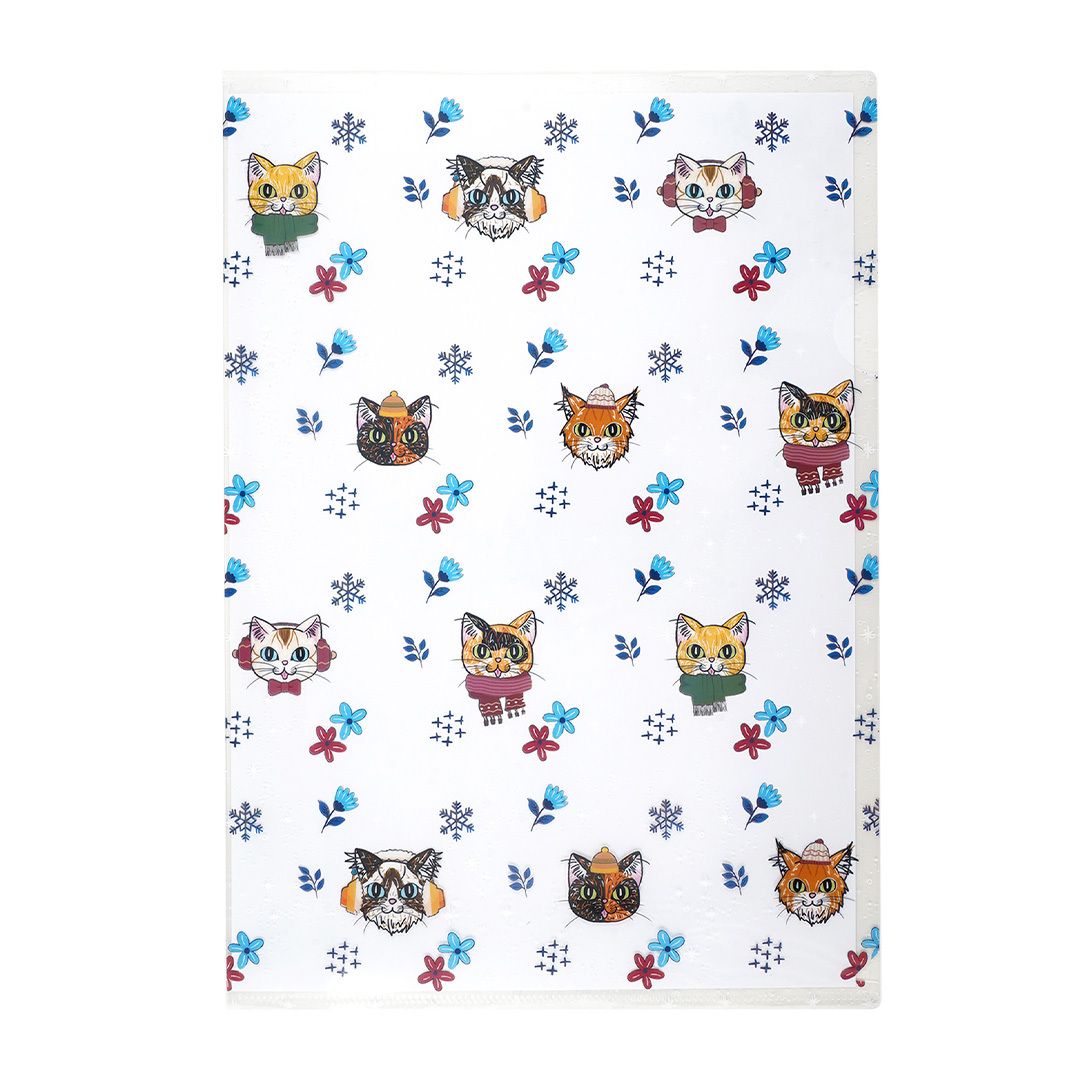 Assorted Cat Folder Winter Love