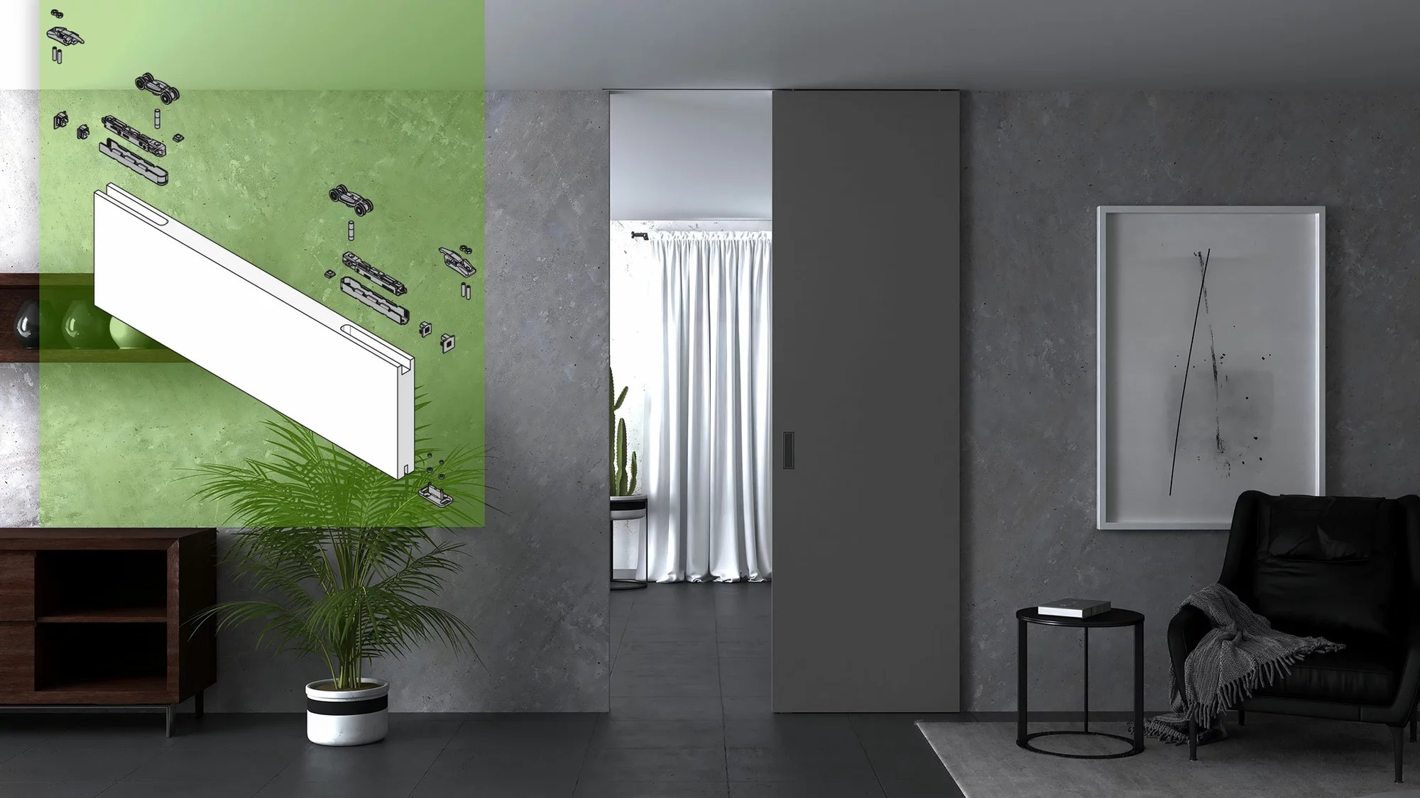 Koblenz 0600 80 - 120kg 趟門路軌吊轆