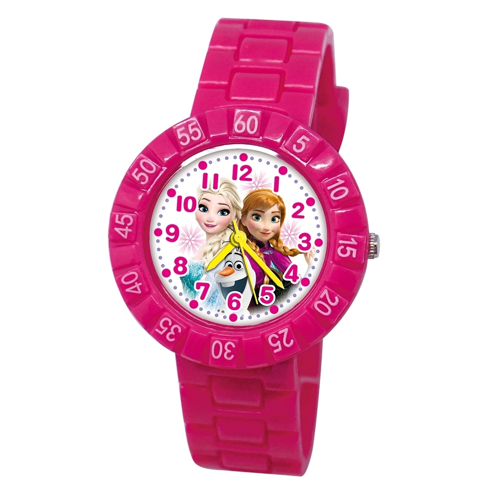 【迪士尼】冰雪奇緣數字圓殼兒童錶