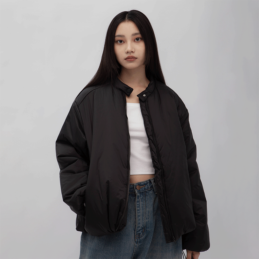 圓領鋪棉蓬蓬外套(-30%)