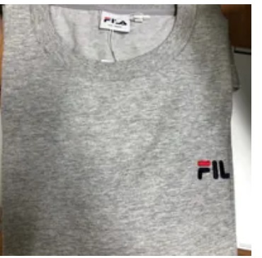 [S] FILA **BASIC LINEAR SHORT SLEEVE T-SHIRT,LIGHT MELANGE, FS2RSF2101X-LML [FINAL SALE] (SFL268)
