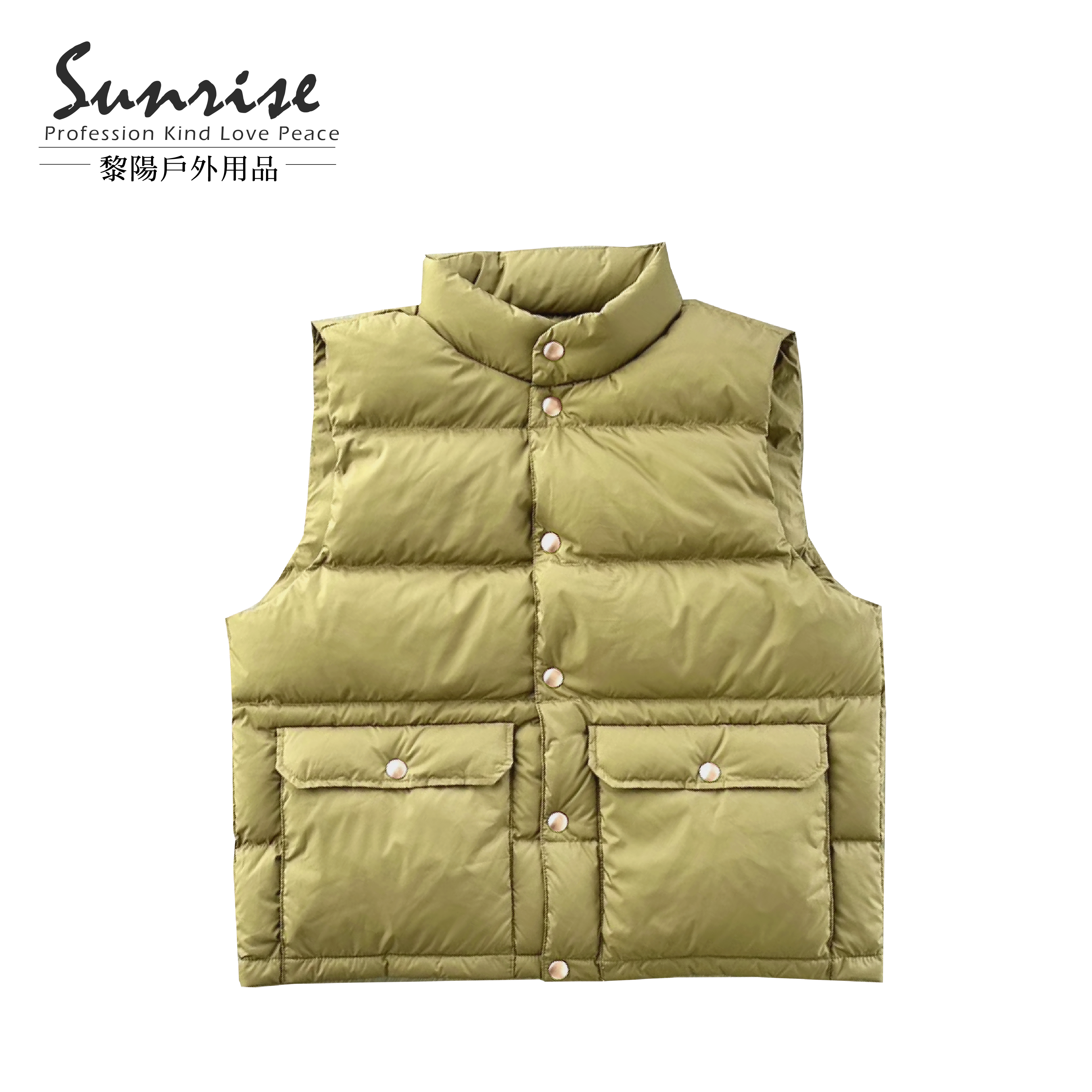 立領金扣羽絨背心 女款 (3色) 輕量/羽絨/易收納/防風/保暖/雙面可穿 00BYS2336