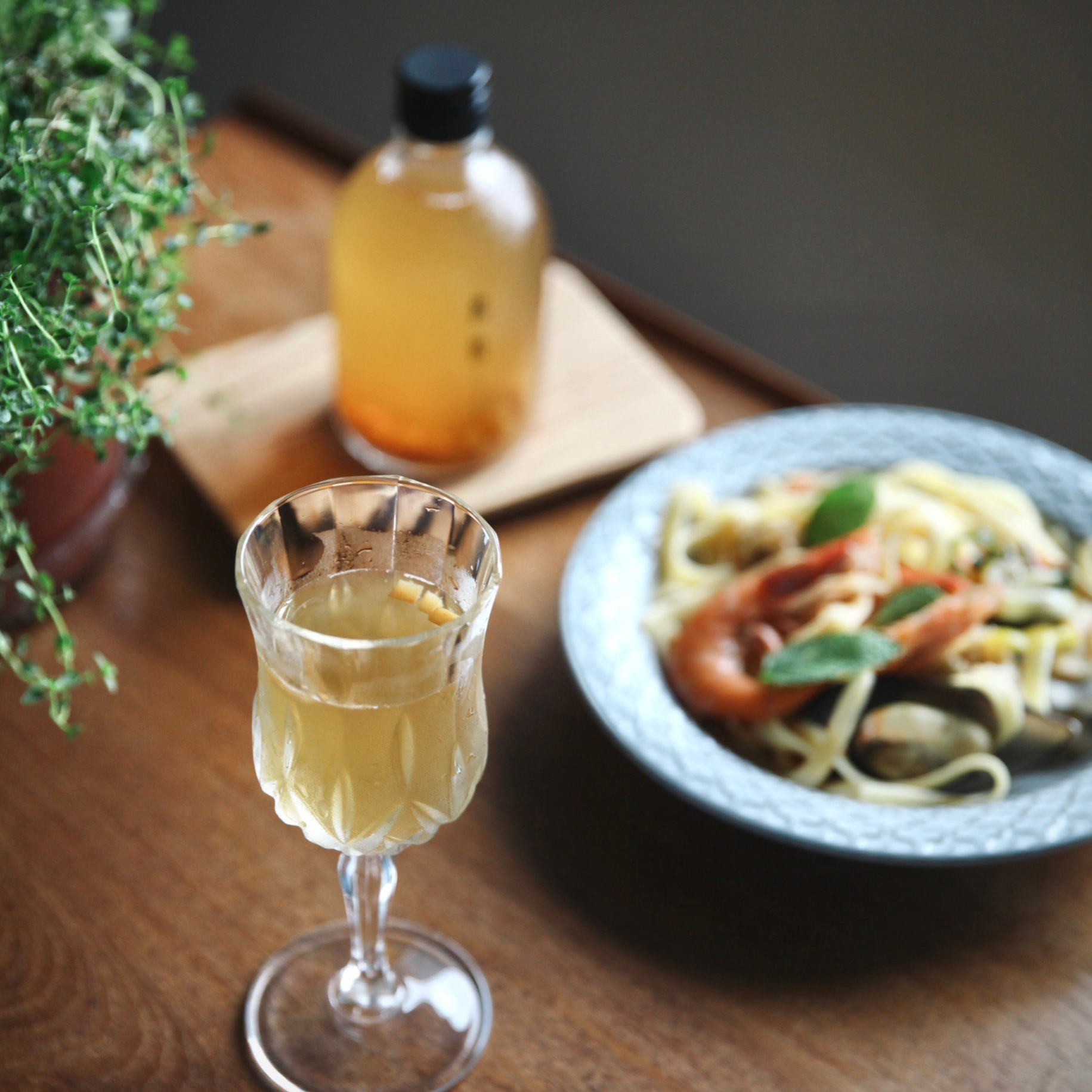 茗茗茶香檳｜蘋果薑