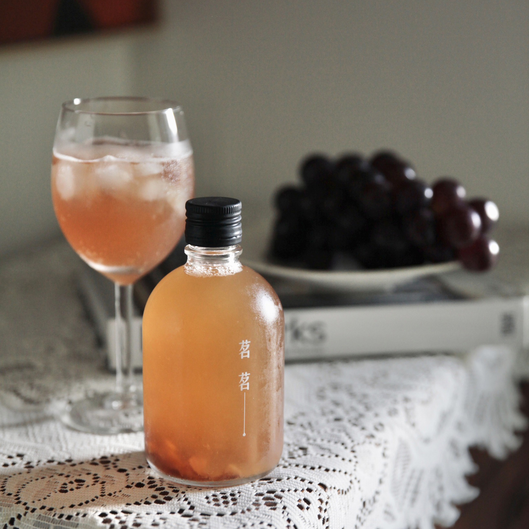 茗茗康普茶香檳｜巨峰葡萄