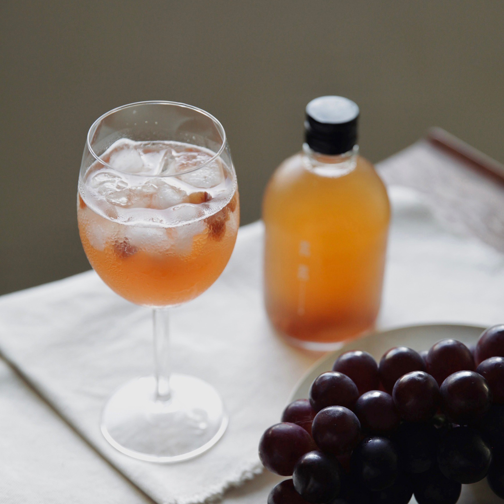 茗茗康普茶香檳｜巨峰葡萄