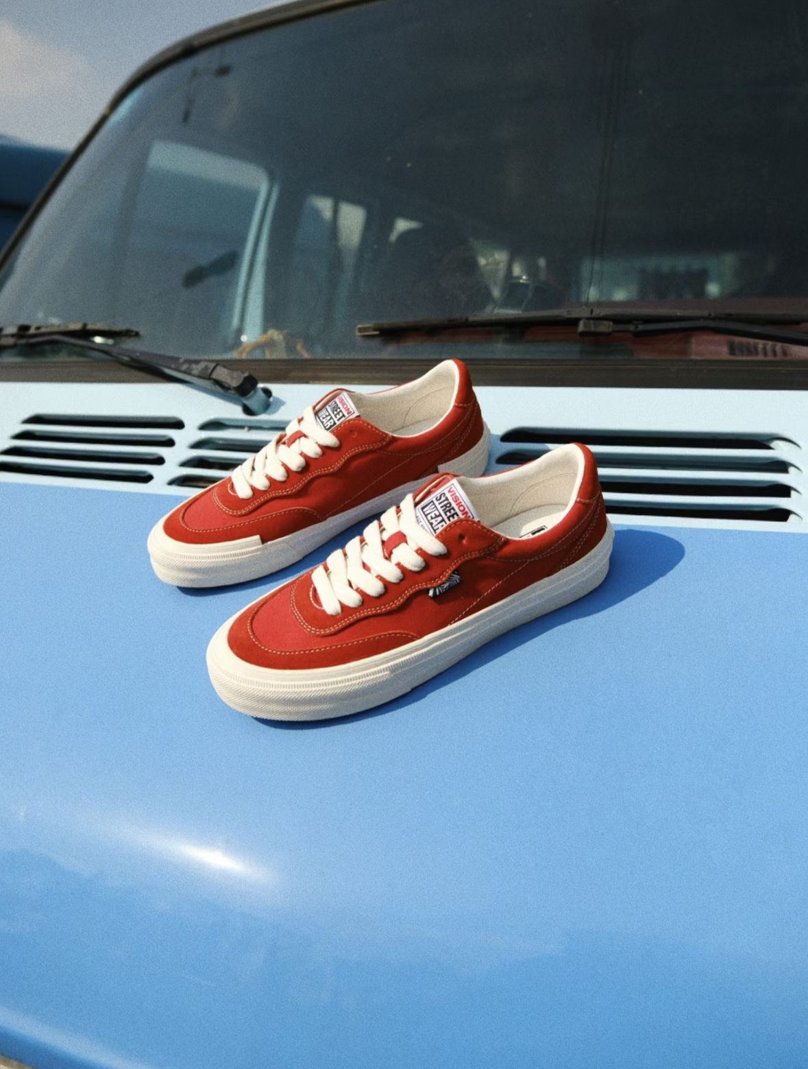 Vision Street Wear FLAT-TOP 復古街頭滑板鞋 橘