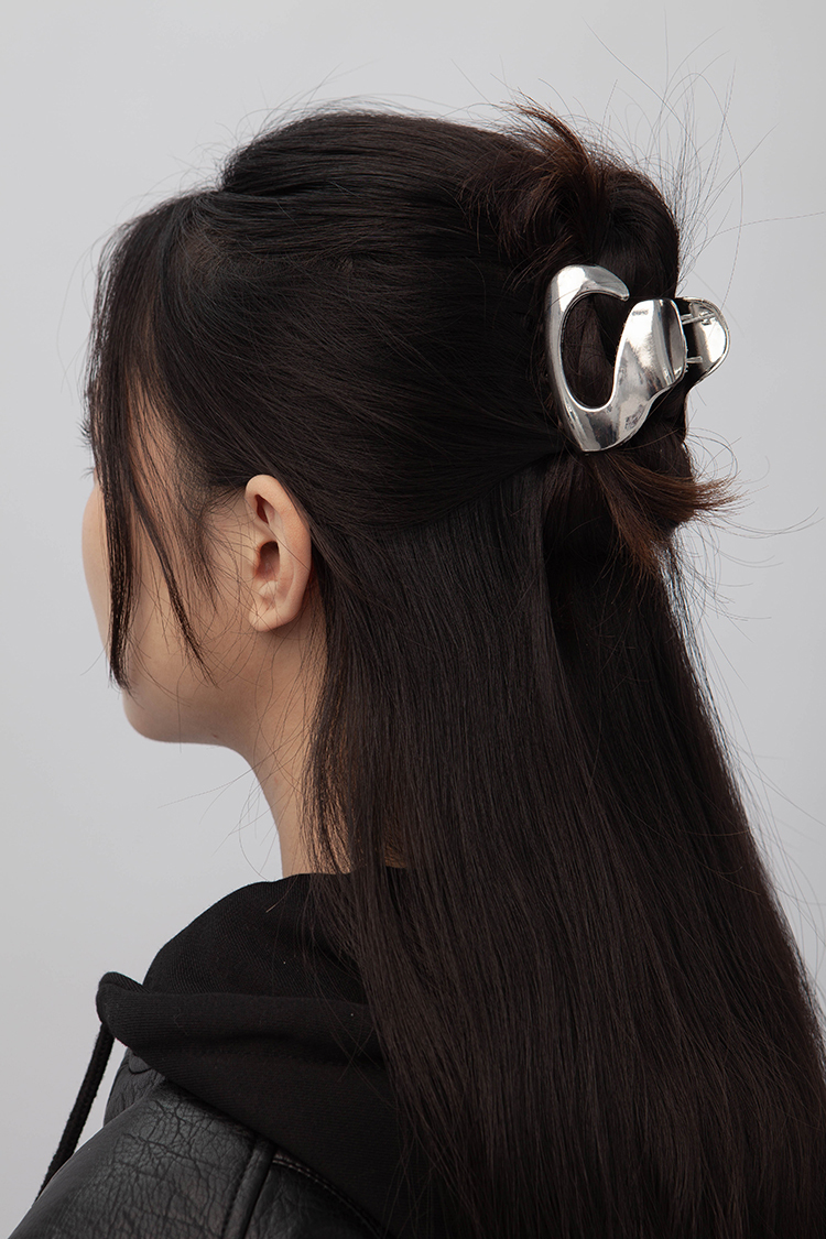 流線金屬髮夾