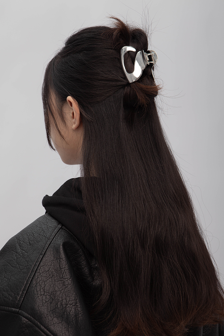 流線金屬髮夾