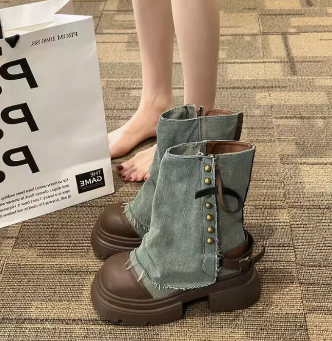 Niche design trouser boots