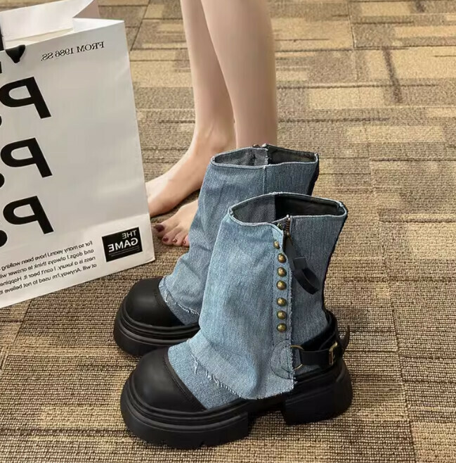 Niche design trouser boots