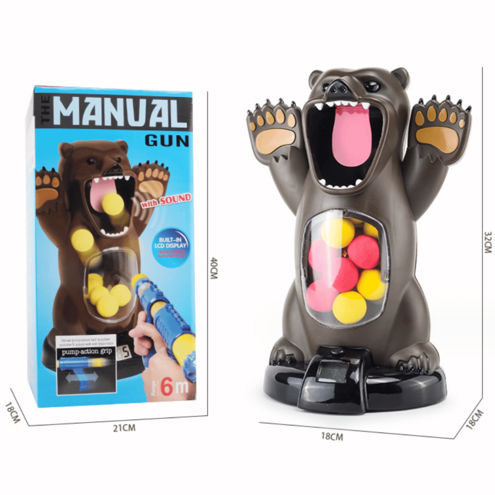 HitBear 室內射擊得分遊戲熊