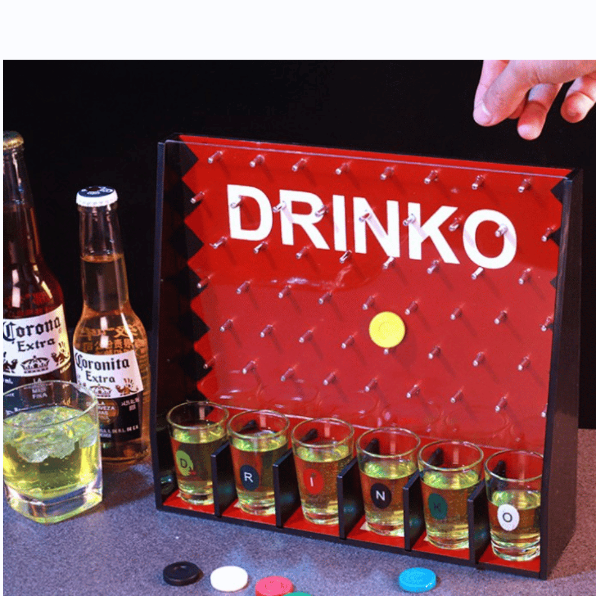 Drinko 投幣酒杯遊戲| shot game| 飲酒game| 炸彈飲酒game| party game| 聖誕派對