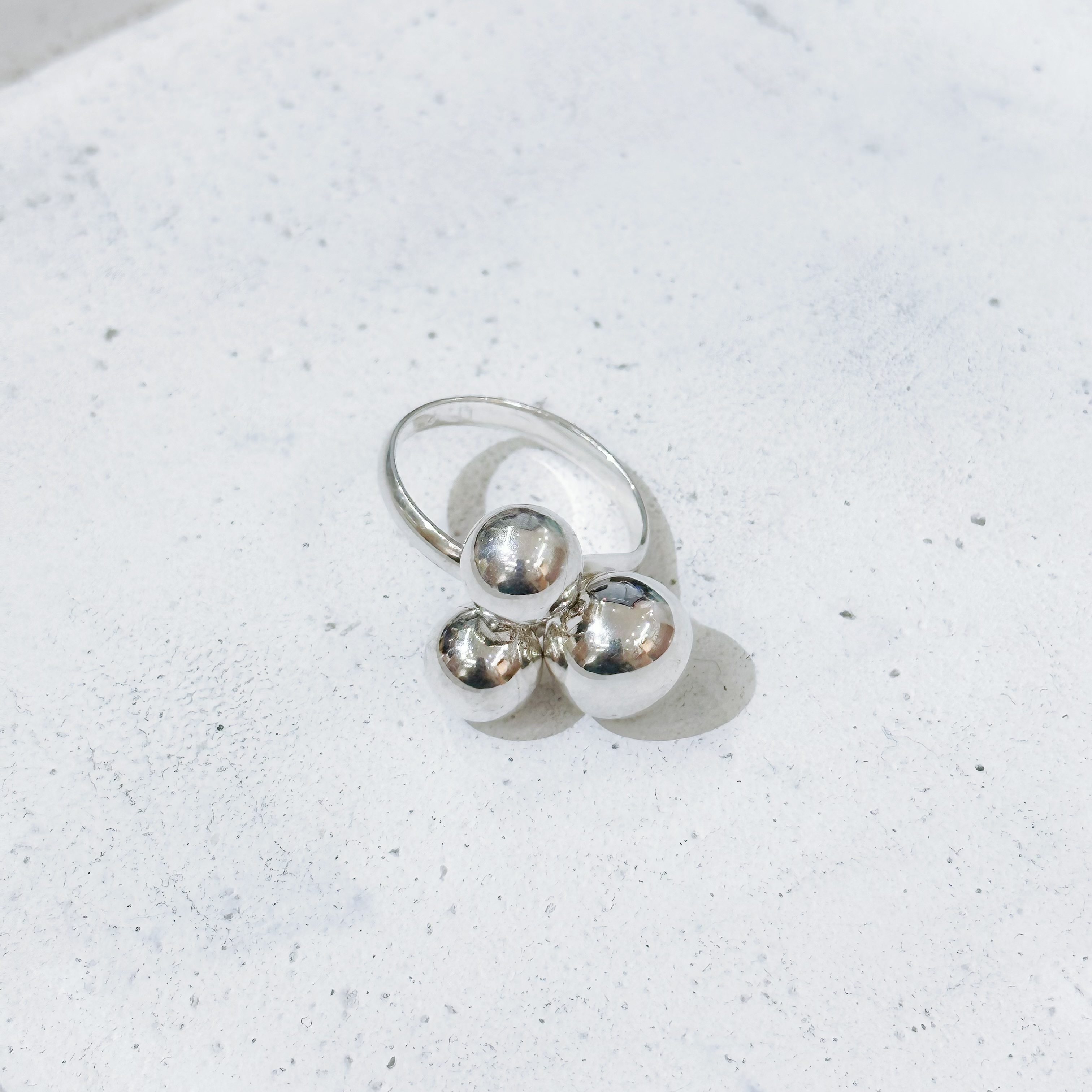 925純銀大小波戒指