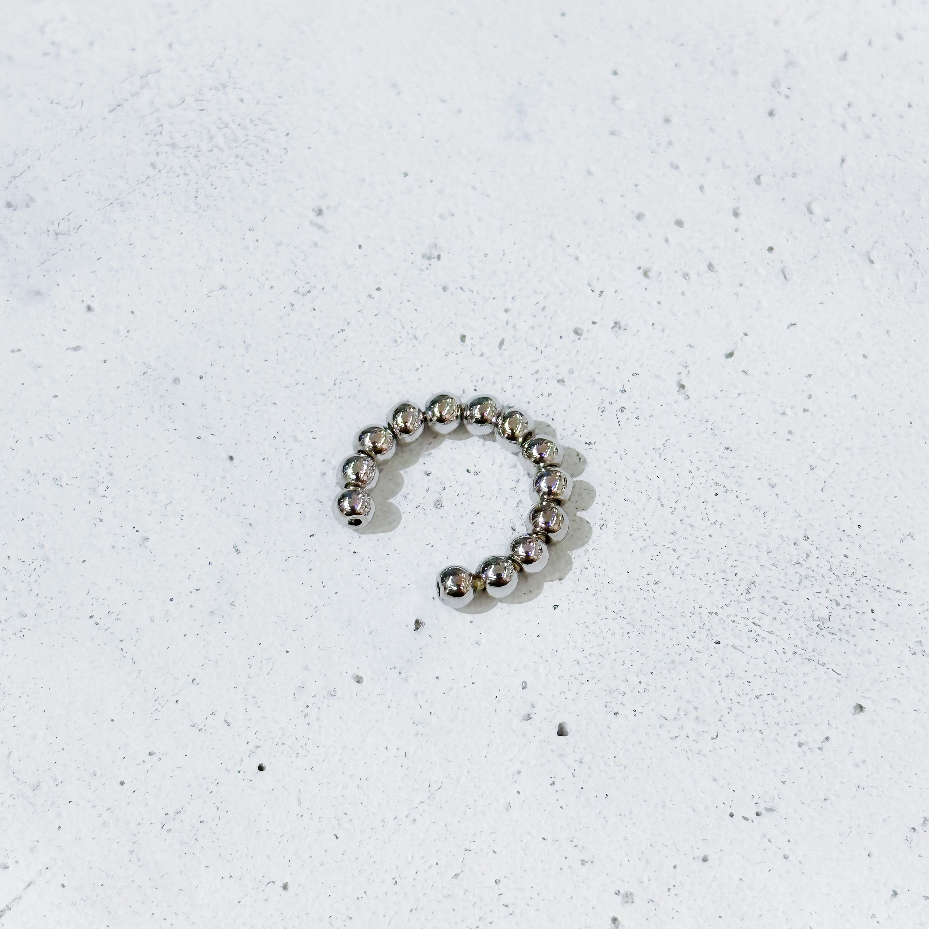 925純銀珠珠耳骨夾