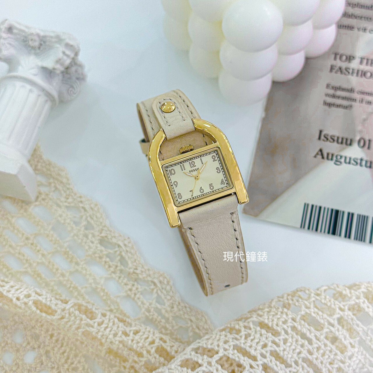 【FOSSIL】Harwell 溫柔知性馬鞍造型女錶 ES5280 28mm 現代鐘錶